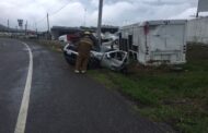 EN ALLENDE SE REGISTRÓ ACCIDENTE DE VEHÍCULO EN CARRETERA NACIONAL.