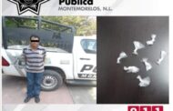 LO DETIENE LA POLICÍA DE MONTEMORELOS Y LE ENCUENTRA DROGA ES CONSIGNADO.