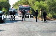 LOCALIZAN CAMIONETA INCENDIADA EN HUALAHUISES, LE ENCUENTRAN ARMAS Y CASQUILLOS.