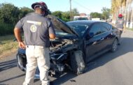 ACCIDENTE VIAL EN GENERAL TERÁN ATIENDE PROTECCIÓN CIVIL.