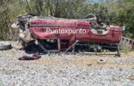 SE LO LLEVA EL TREN DE ENCUENTRO, VUELCA, LA DEJAN ABANDONADA