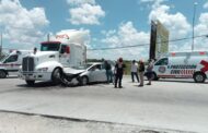 ACCIDENTE EN ALLENDE CON LESIONADOS, ATIENDE PROTECCIÓN CIVIL.