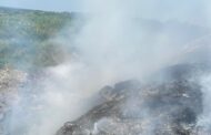 INCENDIO EN BASURERO MOVILIZA PROTECCIÓN CIVIL DE ALLENDE PARA CONTROLARLO.