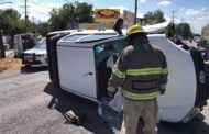 VOLCADURA DE CAMIONETA EN LINARES.