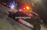 CONDUCTOR DE RZR CHOCA CON MOTOCICLISTA EN SANTIAGO, RESULTA HERIDO.