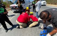 CICLISTA RESULTA LESIONADO EN ACCIDENTE VIAL EN MONTEMORELOS.