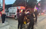 MOTOCICLISTA RESULTA HERIDO EN ACCIDENTE EN ALLENDE.