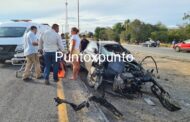 UNA PERSONA SIN VIDA Y TRES HERIDOS EN UN ACCIDENTE EN CARRETERA NACIONAL EN MONTEMORELOS.