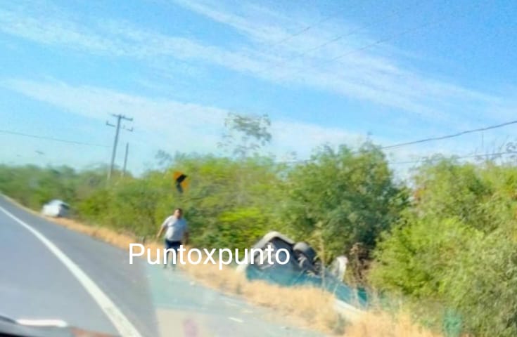 VOLDADURA DE VEHICULO EN LINARES, DEJA LESIONADOS.