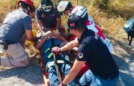 MOTOCICLISTA RESULTA HERIDO EN ACCIDENTE EN GENERAL TERÁN.