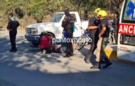 ACCIDENTE EN MONTEMORELOS, MOTOCICLISTA RESULTÓ LESIONADO.