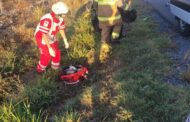 MOTOCICLISTA DE HUALAHUISES RESULTA LESIONADO EN ACCIDENTE EN LINARES