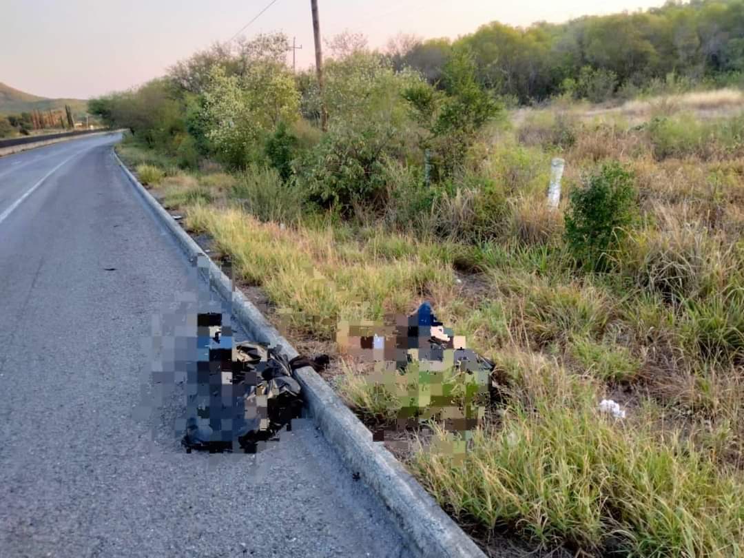 DOS HOMBRES EJECUTADOS, FUERON LOCALIZADOS CASI EN LOS LIMITES DE LINARES CON MAINERO TAMAULIPAS.