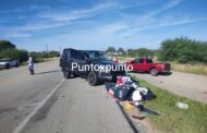 SE REGISTRA VOLCADURA DE CAMIONETA EN GENERAL BRAVO REPORTAN LESIONADOS.