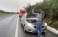 ACCIDENTE EN CARRETERA NACIONAL DE MONTE MORELOS ATIENDE PROTECCIÓN CIVIL EN CRUZ ROJA.