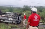 ACCIDENTE VOLCADURA EN MONTEMORELOS, RESULTA UN LESIONADO.