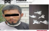 POLICÍA DE MONTEMORELOS LO DETIENE Y CONSIGNA POR DROGA.