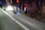 VUELCA TRAILER CARGADO DE ROLLOS EN CARRETERA NACIONAL EN MONTEMORE.