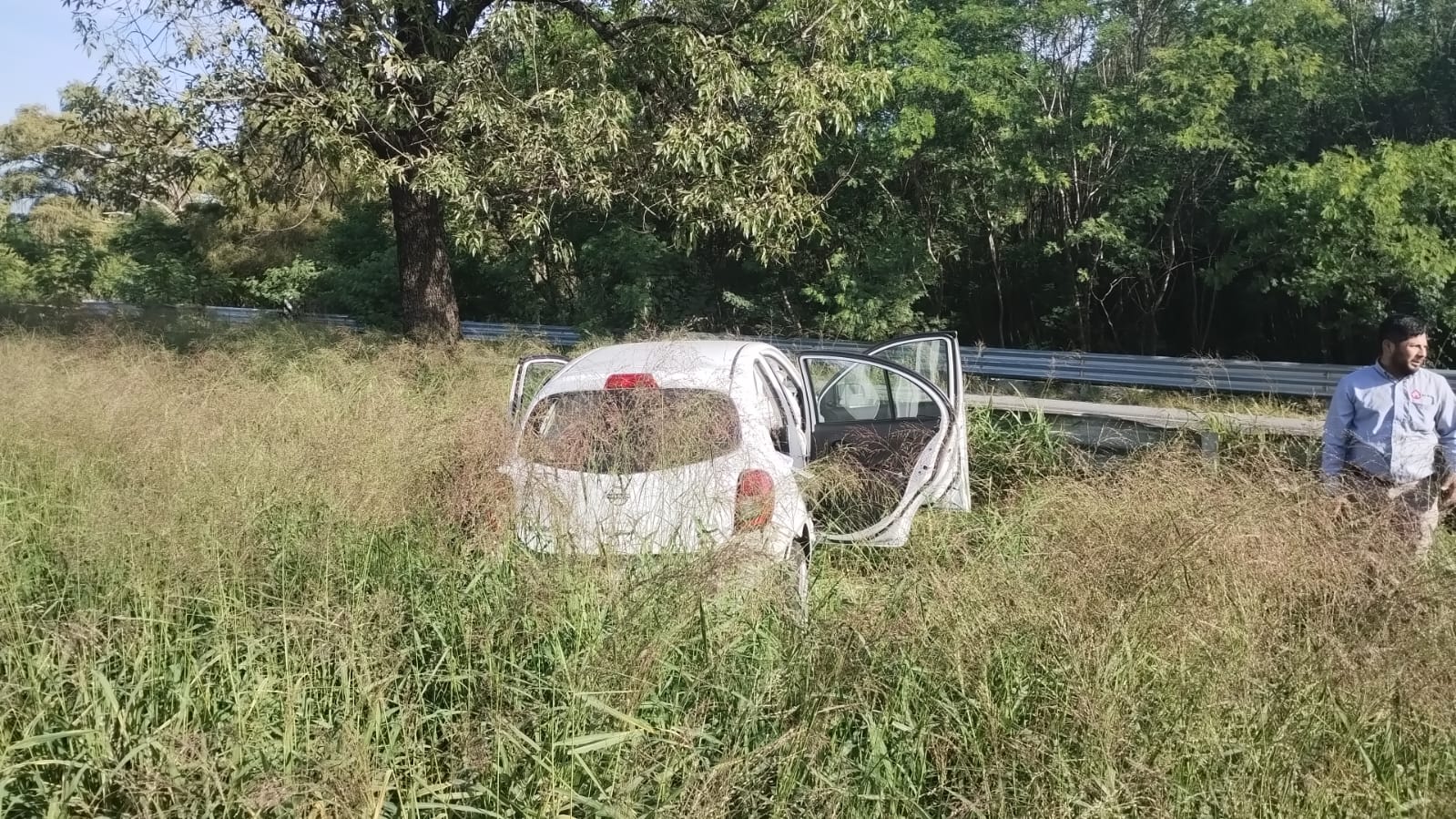 ACCIDENTE SALIDA DE CAMINO EN CARRETERA NACIONAL EN ALLENDE.