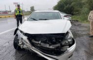 ATIENDE PROTECCIÓN CIVIL CHOQUE EN CARRETERA NACIONAL EN MONTEMORELOS.