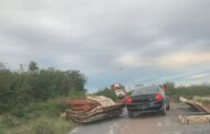 CAEN FIERROS EN LA CARRETERA DE COMUNIDAD A LUCIO BLANCO EN LINARES.