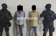 DETIENE FUERZA CIVIL A DOS HOMBRES EN MONTEMORELOS, PORTABAN ARMA LARGA Y DROGA.