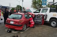 CHOCA CONTRA PATRULLA DE TRÁNSITO EN ALLENDE, REPORTAN LESIONADOS.