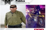 LO DETIENE POLICÍA DE MONTEMORELOS POR VIAJAR EN MOTO CON REPORTE DE ROBO.