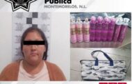 DETIENEN A MUJER POR ROBO A TIENDA COPPEL. EN MONTEMORELOS.