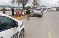 RESCATAN A MOTOCICLISTA LESIONADO EN UN ACCIDENTE EN ALLENDE.