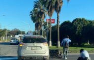 CHOQUE ENTRE VEHÍCULO Y MOTOCICLETA EL CONDUCTOR RESULTA LESIONADO EN LINARES.