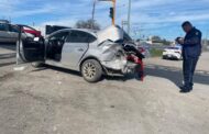 CAMIONETA LE DAÑA CAJUELA A AUTO EN LINARES.