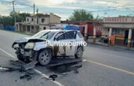 EN GRAL BRAVO, NL.3 LESIONADOS AL CHOCAR LA CAMIONETA.