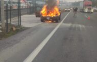 FAMILIA SALE DE GARCÍA A VERACRUZ, EN EL TRAYECTO SE LE INCENDIA CAMIONETA EN ALLENDE.