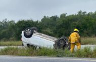 ACCIDENTE SALIDA DE CAMINO EN CARRETERA NACIONAL EN LINARES ATIENDE BOMBEROS.