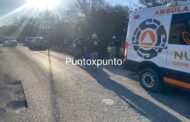 ACCIDENTE DE MOTOCICLETA EN GENERAL TERÁN , REPORTAR DOS PERSONAS LESIONADAS.