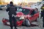 VOLCADURA DE AUTOMOVIL EN LINARES, RESULTA PERSONA LESIONADA, ES DE HUALAHUISES