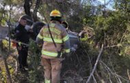 VOLCADURA DE AUTOMOVIL EN LINARES, RESULTA PERSONA LESIONADA, ES DE HUALAHUISES