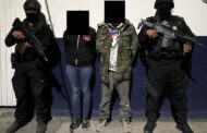 APREHENDEN A PAREJA CON ARMAS Y DROGAS EN ARAMBERRI*