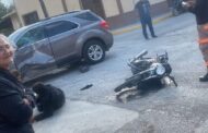 CONDUCTOR DE MOTOCICLETA RESULTA LESIONADO EN UN ACCIDENTE EN HUALAHUISES.