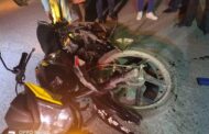 EN LINARES,N.L. SE REGISTRA UN CHOQUE DE MOTO Y CAMIONETA VAN, REPORTAN UN LESIONADO.