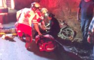 ACCIDENTE EN CARRETERA NACIONAL EN ALLENDE RESULTA MOTOCICLISTA LESIONADO.