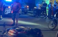 FUERTE ACCIDENTE EN LA PETACA EN LINARES ENTRE UN MOTOCICLISTA Y UNA CAMIONETA.