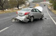 CHOCA VEHÍCULO EN LA CARRETERA NACIONAL EN ALLENDE SE MOVILIZAN LOS CUERPOS DE EMERGENCIA.