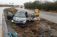 ACCIDENTE VIAL EN LA CARRETERA NACIONAL A LA ALTURA DEL CHOCOLATE EN LINARES, REPORTAN VARIOS LESIONADOS.