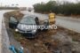 CHOCA VEHÍCULO Y DERRIBA POSTE DE CONCRETO EN CARRETERA NACIONAL EN ALLENDE.