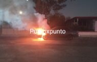 INCENDIO EN VEHÍCULO EN HUALAHUISES MOVILIZA A PROTECCIÓN CIVIL, INVESTIGAN LAS CAUSAS.