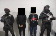 DETIENEN A PAREJA CON ARMA, DROGAS Y EQUIPO TÁCTICO.