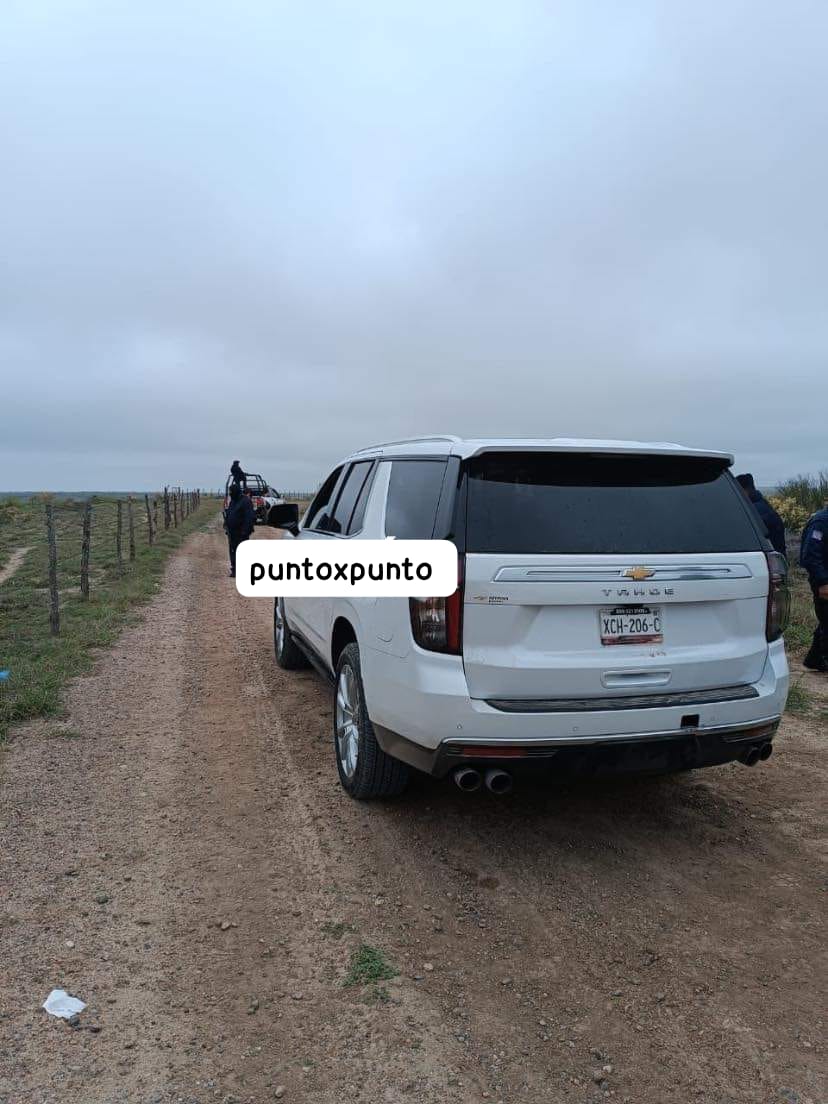 ROBAN CAMIONETA, LA ENCUENTRA POLICÍA DE BRAVO ABANDONADA EN UNA BRECHA TRAS PERSECUCIÓN.