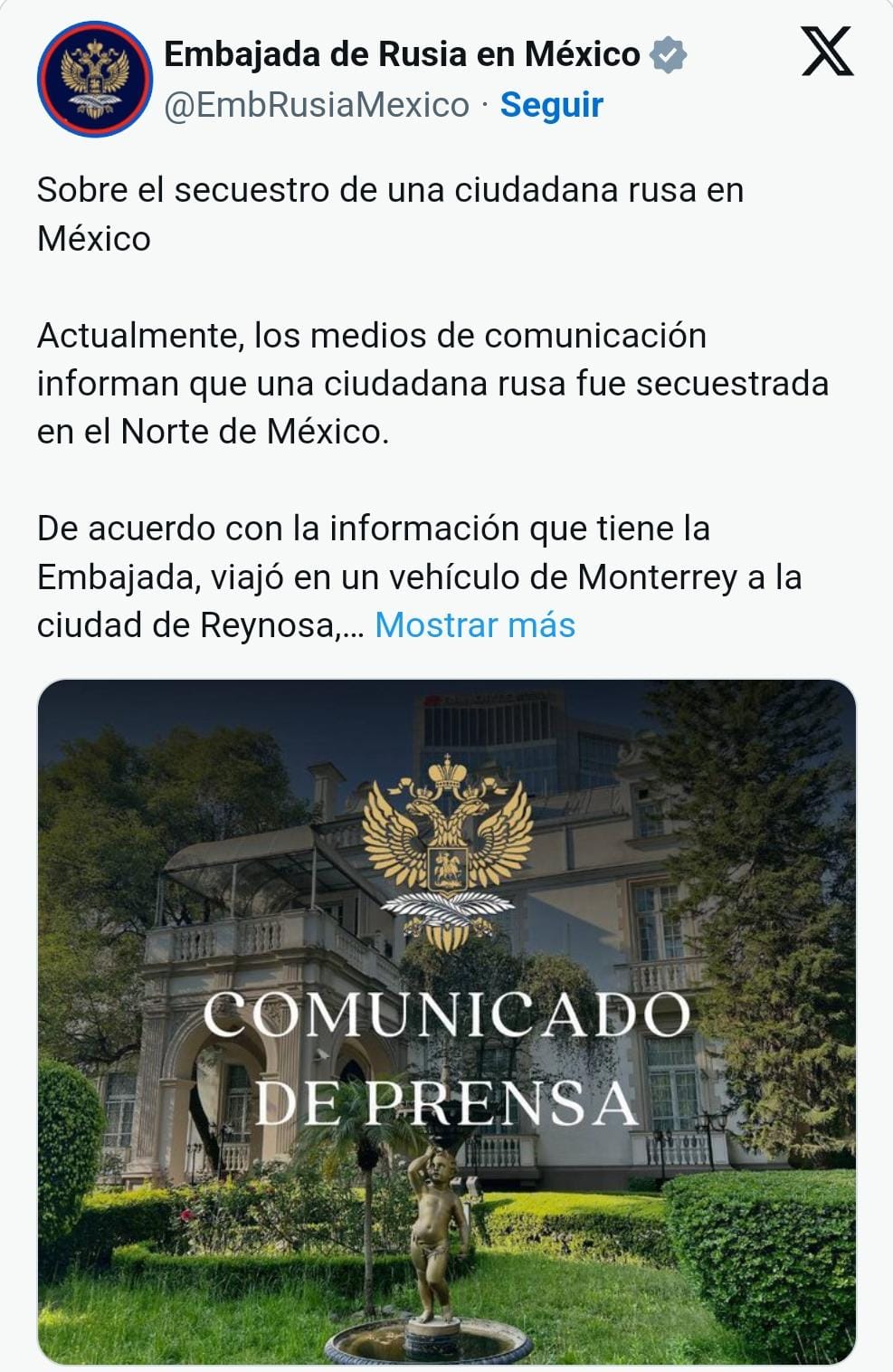 SECUESTRAN A UNA CIUDADANA RUSA EN LA CARRETERA QUE DIRIGE DE MONTERREY A REYNOSA TAMAULIPAS.